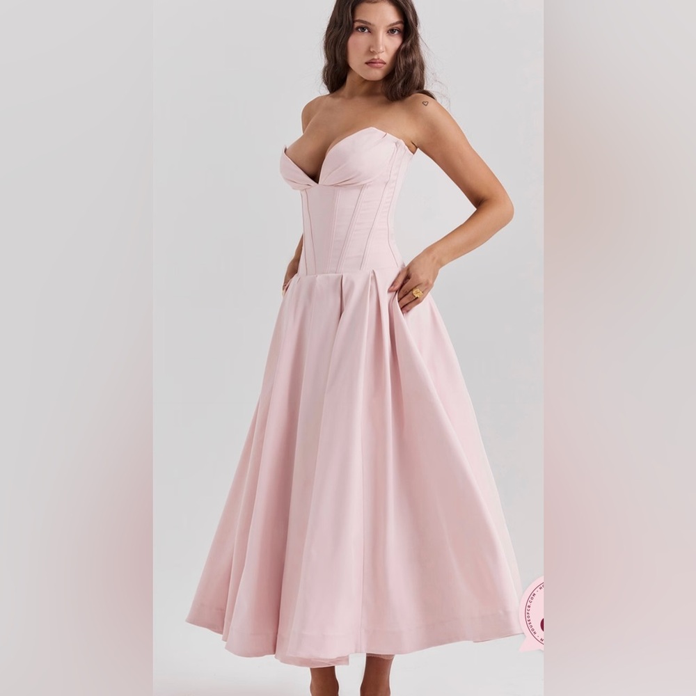 House of CB Blush Strapless Dress